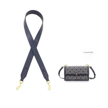 Cow Leather Bag Shoulder Strap Women's Dark Blue