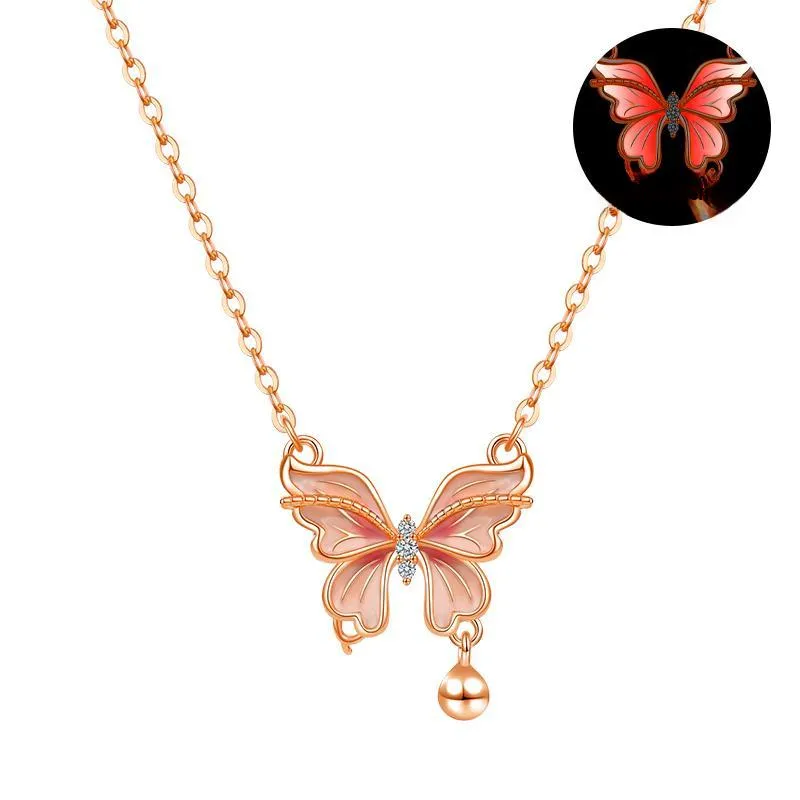 Lao Feng Xiang S925 Silver Necklaces Women's-0