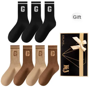 KJ Mid Calf Socks Women's Gift Box 7 Double Packs