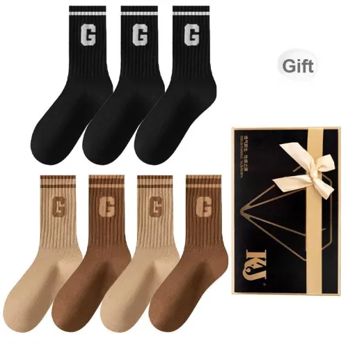 KJ Mid-Calf Socks Women's Gift Box 7 Double Packs