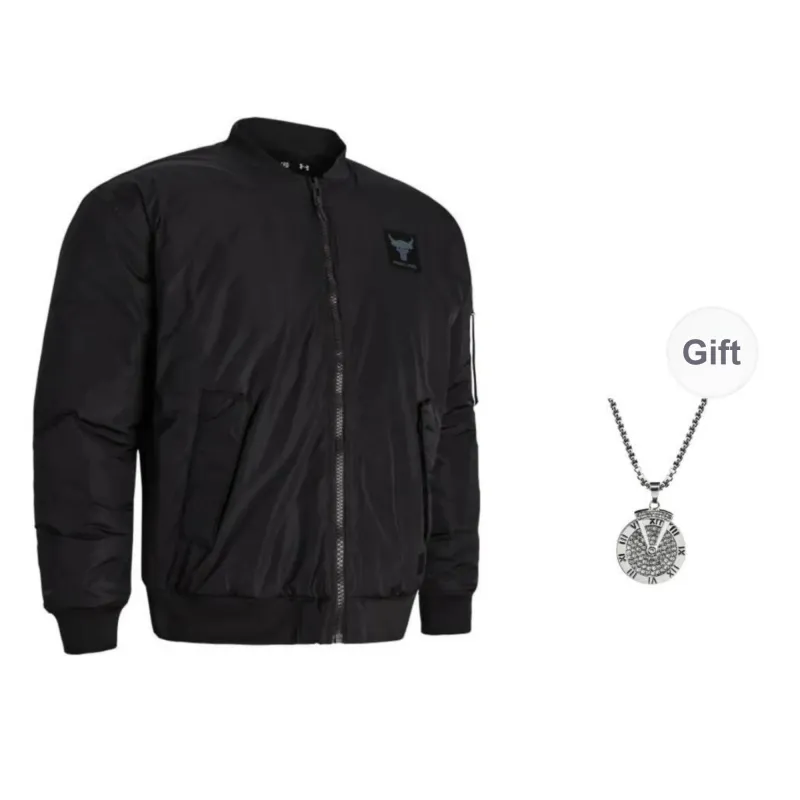 Under Armour Johnson Jackets Coats Men's Black Comes With Necklace-0