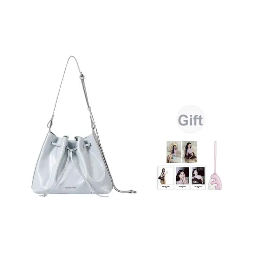 AMAZING SONG Коровья кожа Сумка на плечо Женская Элегантная Черная Темно-шоколадная Туманно-голубая