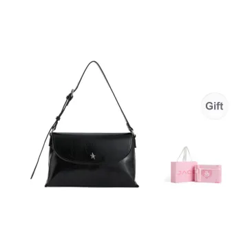 JACD PU Students Party Versatile Trendy Shoulder Bag Crossbody Bag Regular Women's Munich Black/Ancora Red