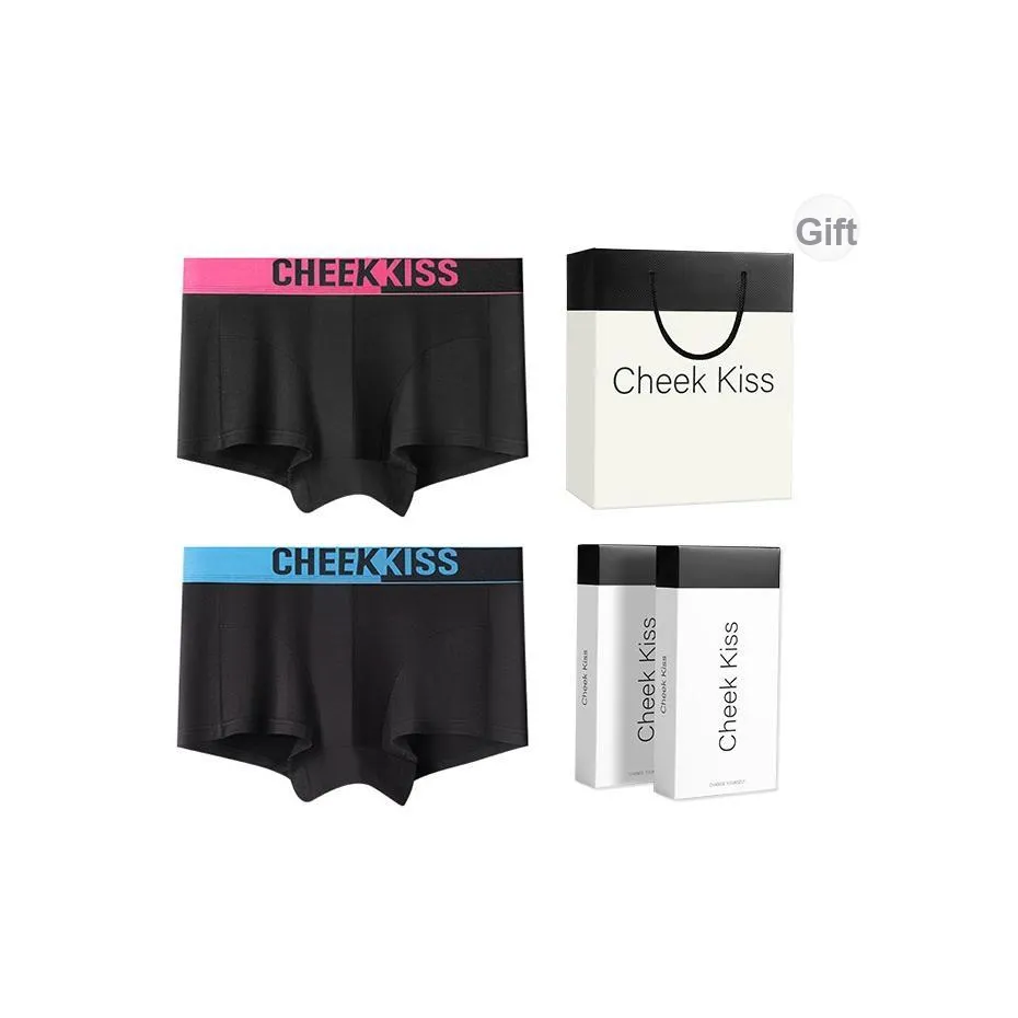 Cheekkiss Подарочная коробка с нижним бельем Мужской Роскошный Комфортный и Дышащий Боксеры 2 упаковки