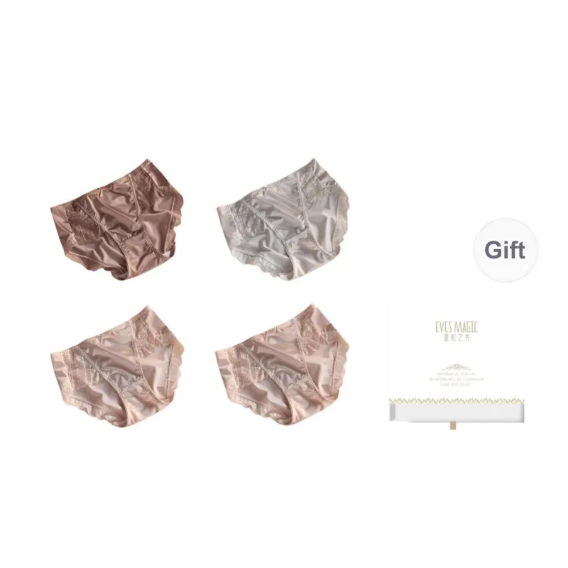 XIA.WA.ZHI.XIU Underpants Women's Shopping Bag 4 Pack-25