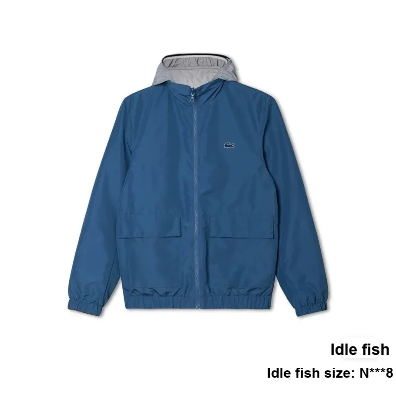 LACOSTE Jackets Coats Men's Blue/Gray-2
