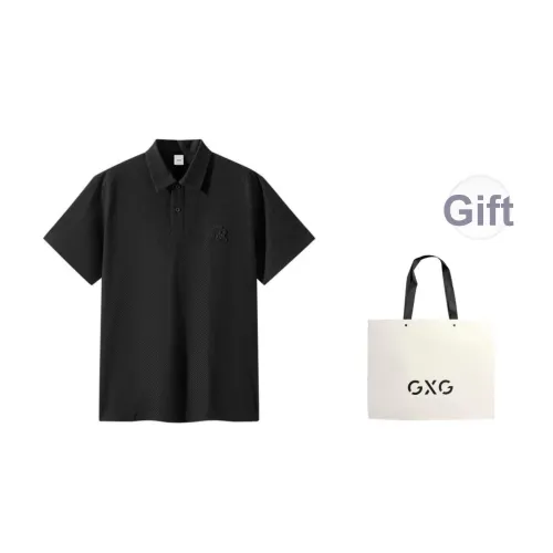 GXG Короткий рукав Polo для мужчин черный