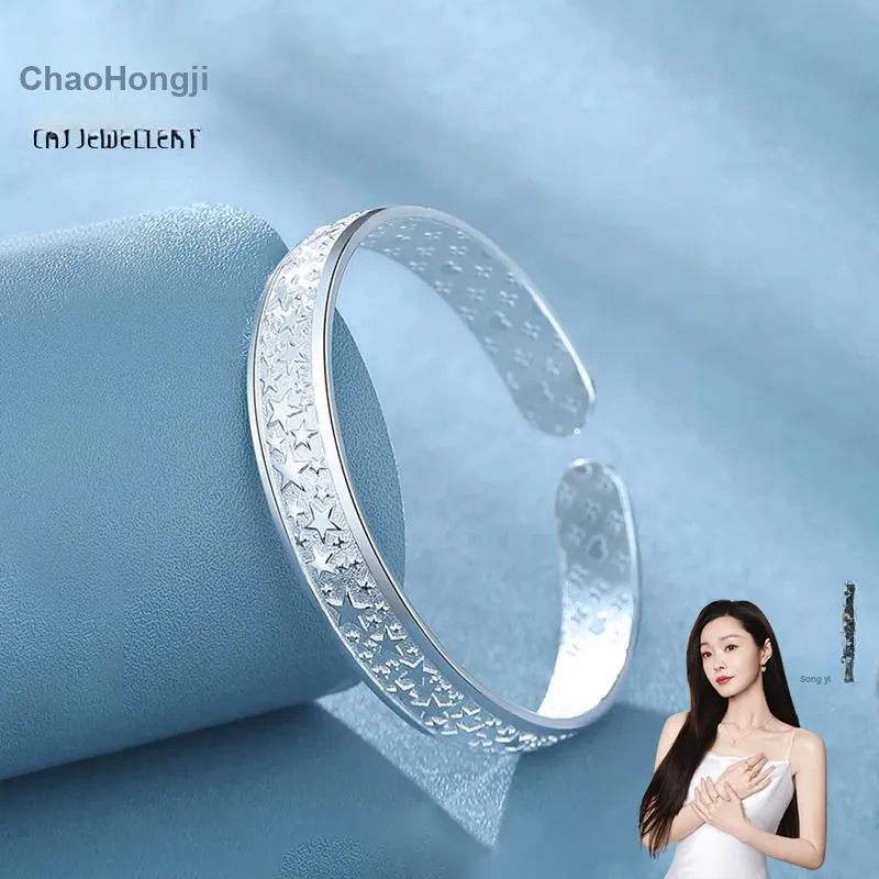 CHAOHONGJI Sterling Silver Bangles Women's-3