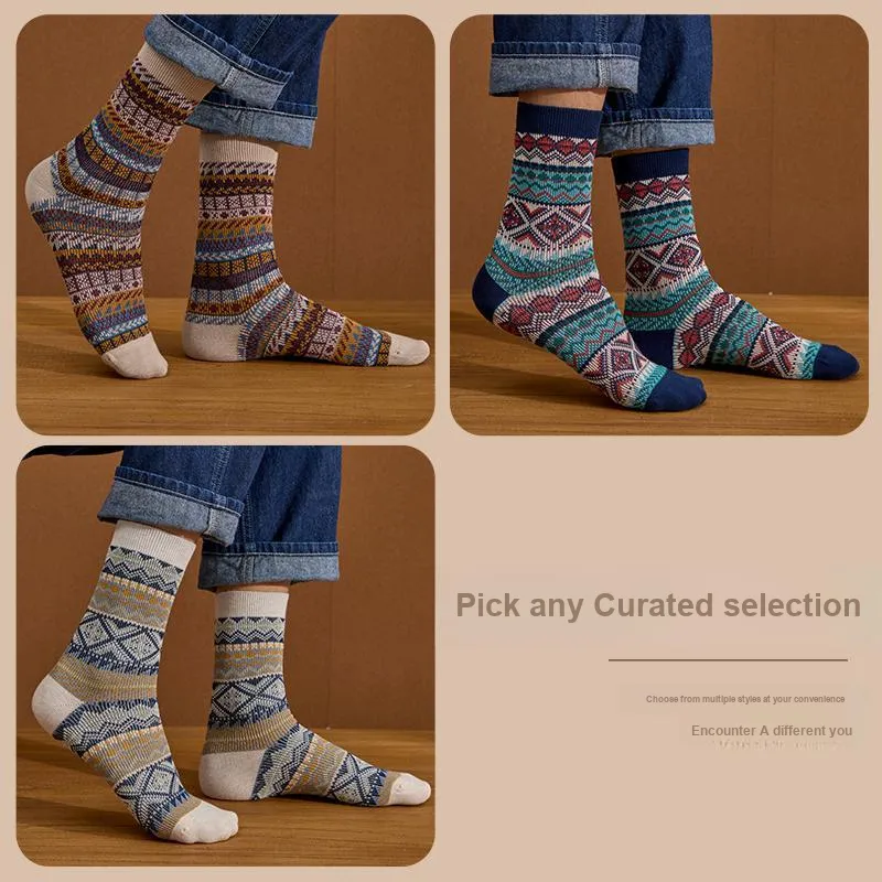 ZEROIN Mid Calf Socks Unisex 3 Pack-5