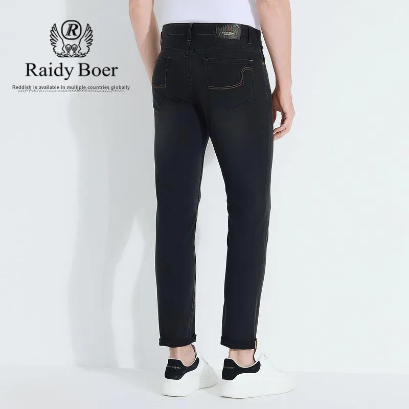 Raidy Boer Jeans Men Black Gray-3