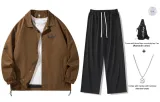 Coffee Clothing Sets (Includes Necklace+Crossbody Bag)