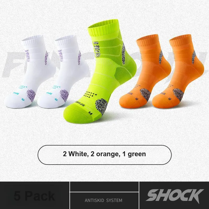 ROBINHOOD Basketball Socks Men's 5 Pack-1