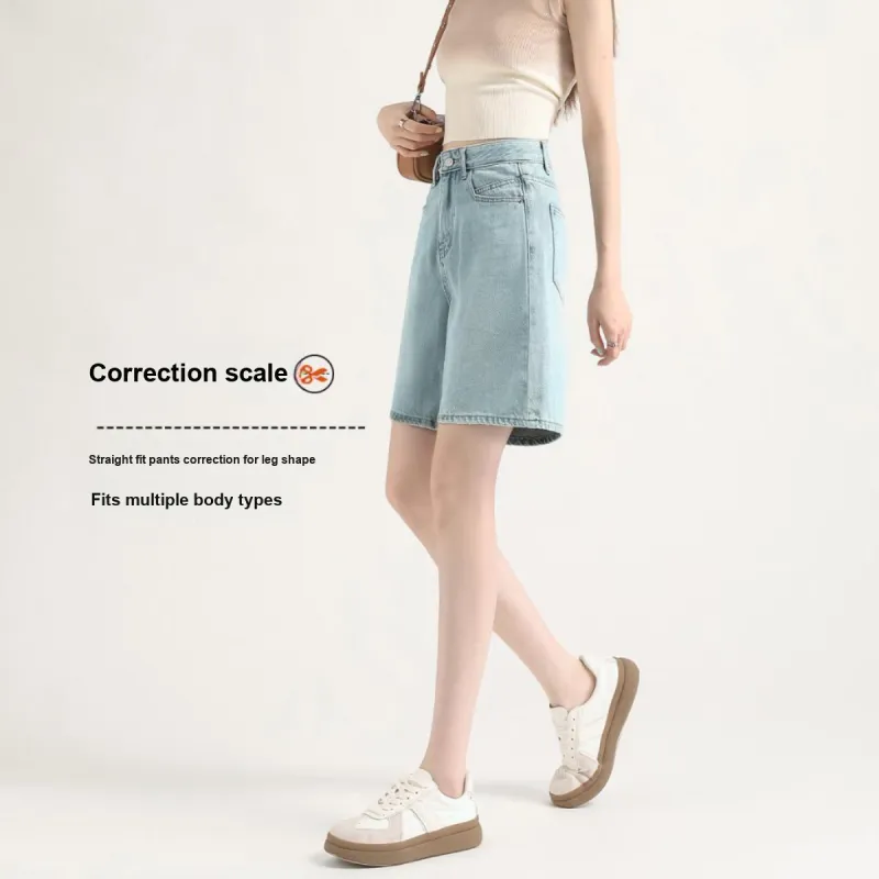 FAWENXIANGZI Denim Shorts Women's-11
