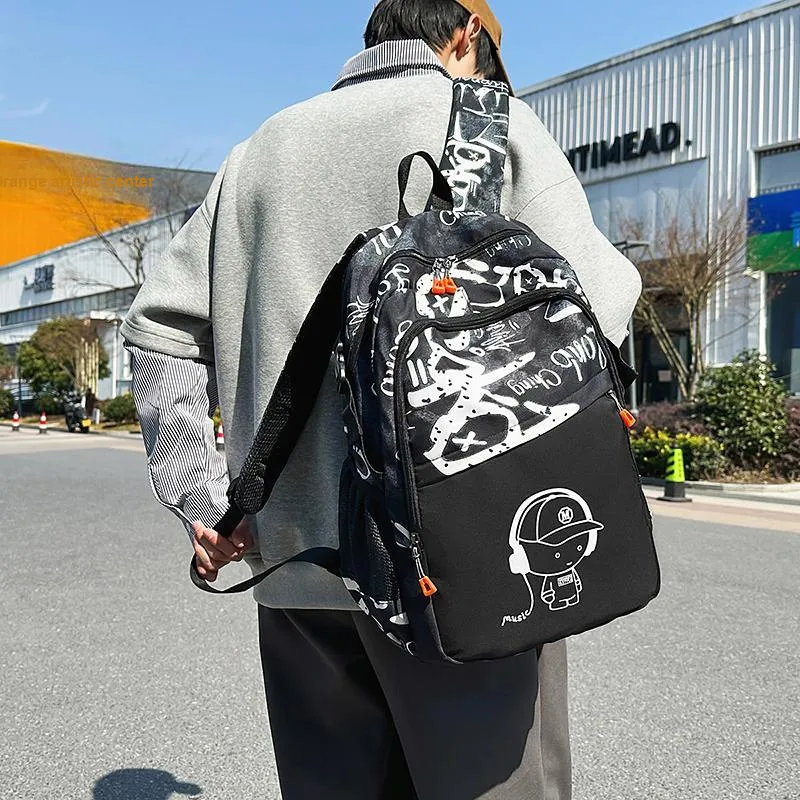 Travel Nylon Backpack Unisex Multicolor-21