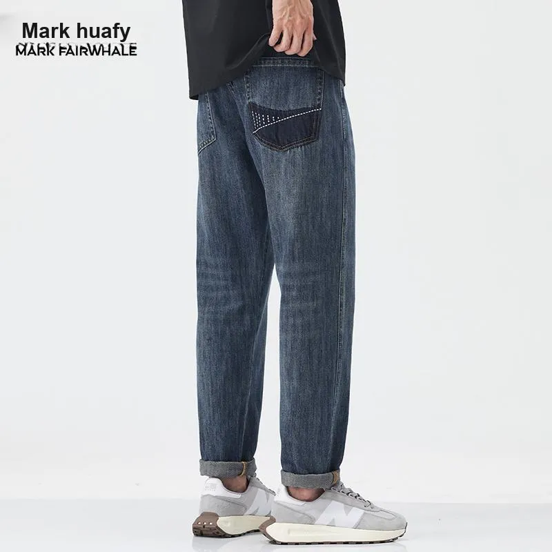 FAIRWHALE Jeans Unisex Blue-5