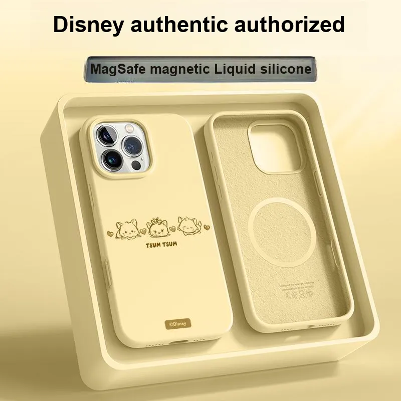 Disney Silicone Material Phone Cases Compatibility Apple/iPhone 16/15/14/13 Collection Couple-19