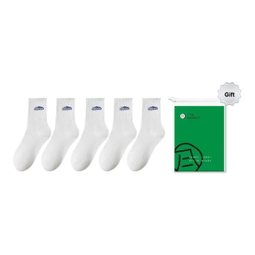 AUGUST Crew Socks Unisex 5 Pack AUGUST Носки Crew Унисекс 5 Пачка