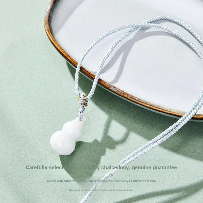 MAMADESHOUHU Chalcedony Jade Necklaces Unisex-2