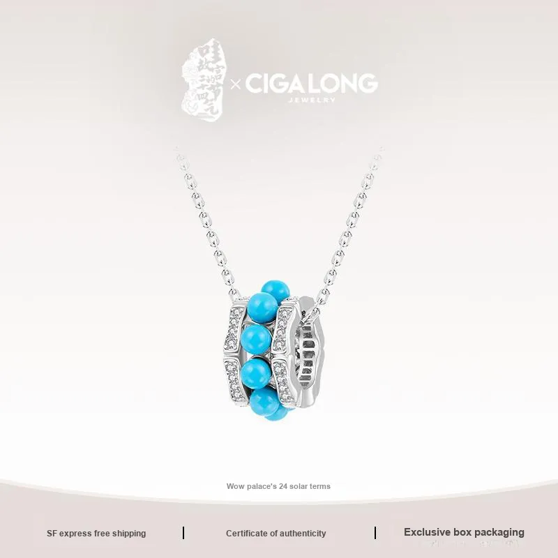 CIGA LONG Turquoise Necklaces Women's-2