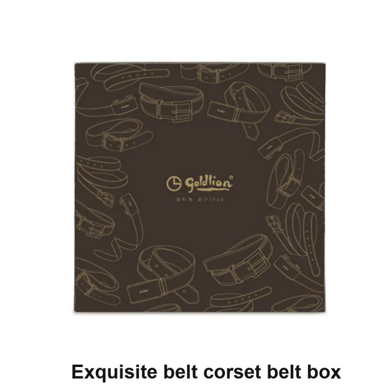 GOLDLION Top Grain Cow Leather Belts Unisex Black 3.5CM-2