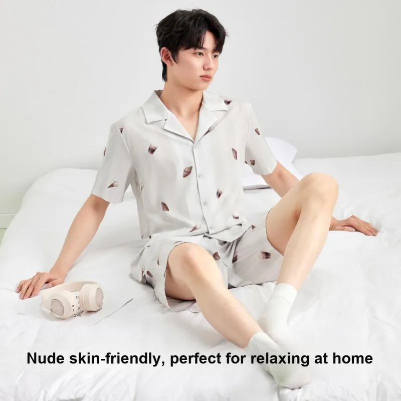 YOUKESHU Men Pajama Sets-15