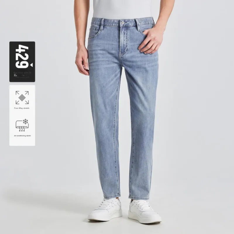 LESS IS MORE Four Way Stretch SS25 Jeans Men's Dark Blue-2