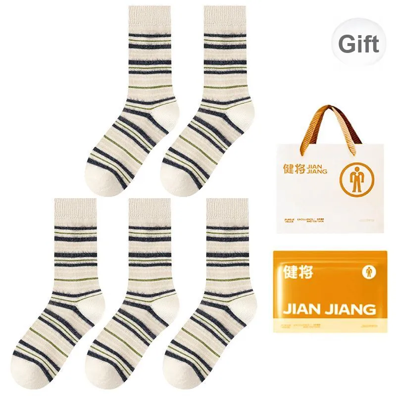 Master Mid Calf Socks Women's Shopping Bag 5 Pack-35
