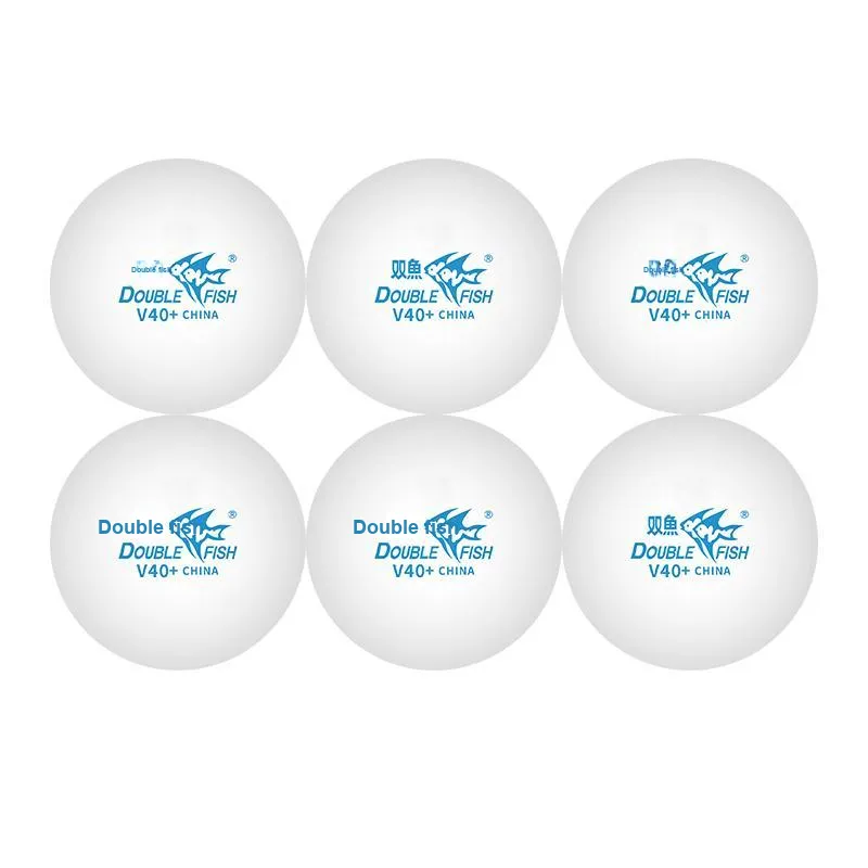 DOUBLEFISH Table Tennis High Molecular Weight Stitched Ball High Rebound Resilient White-36