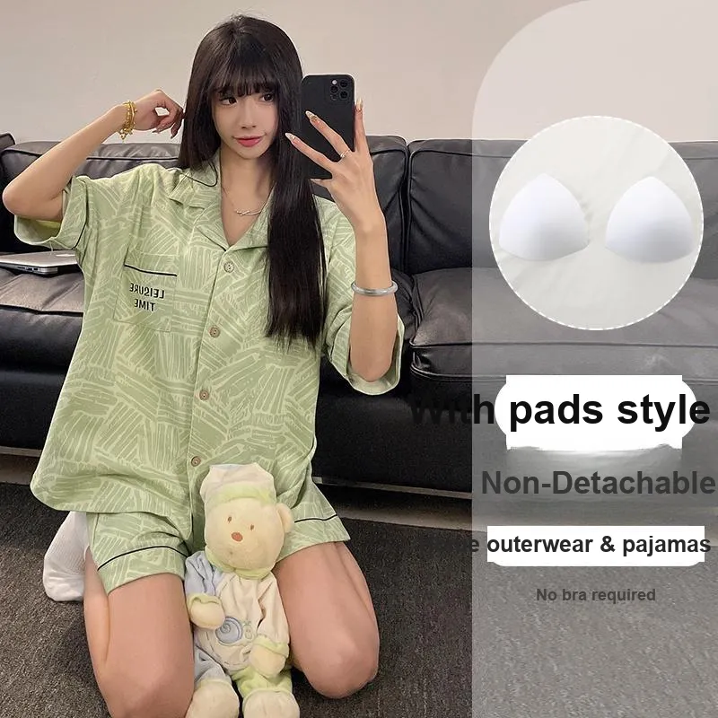 OUSHIBO Pajama Set Women's Matcha Green-5
