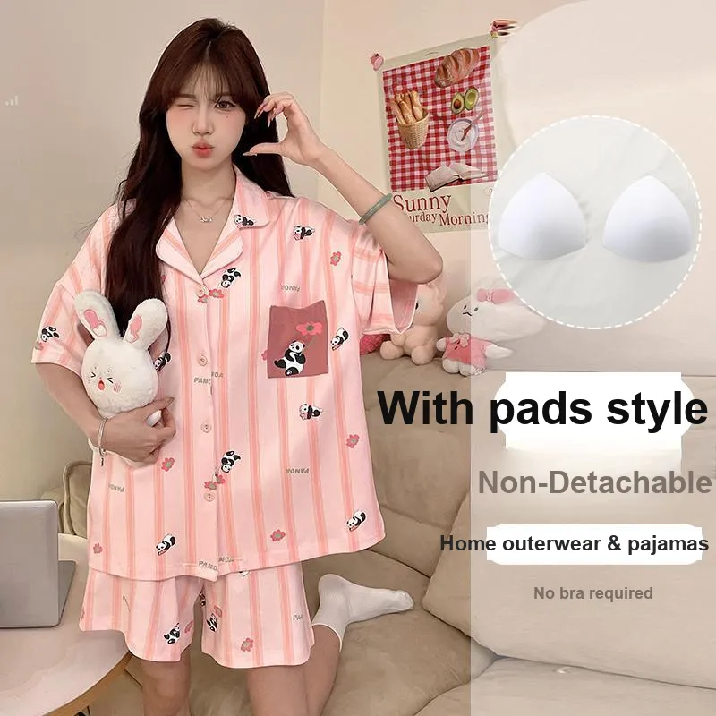 OUSHIBO Pajama Set Women's Image Color-4