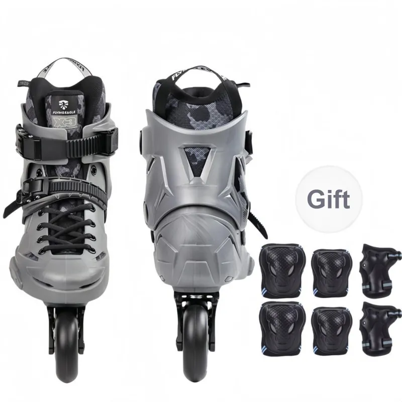 FLYING EAGLE Inline Skates Unisex Camouflage Gray-0