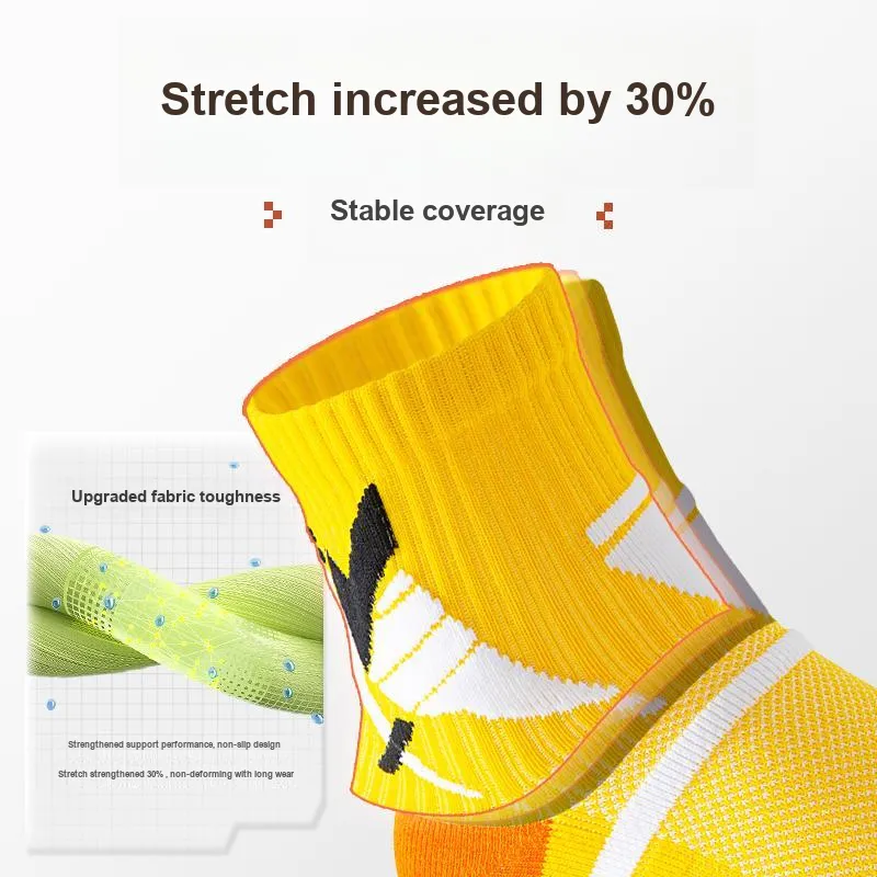 JIAZINI Basketball Socks Men's 3 Pack-5
