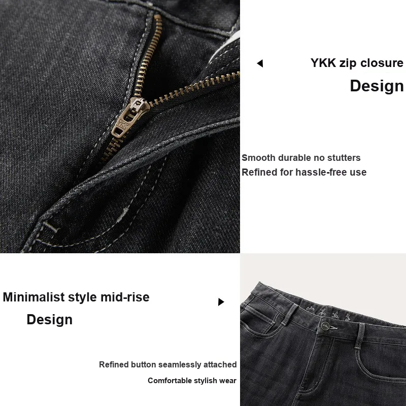 HLA Jeans Men Black Denim Gradient Medium 49-5