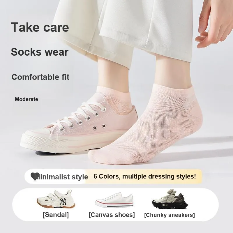 MIIOW Trend Party Series Ankle Socks Women's Shopping Bag 5 Pack-9