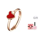 Red Chalcedony Ring