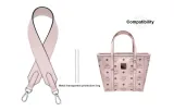 MCM Basket Bag Pink 3.8 Width 65cm with 2 Metal Protective Rings*