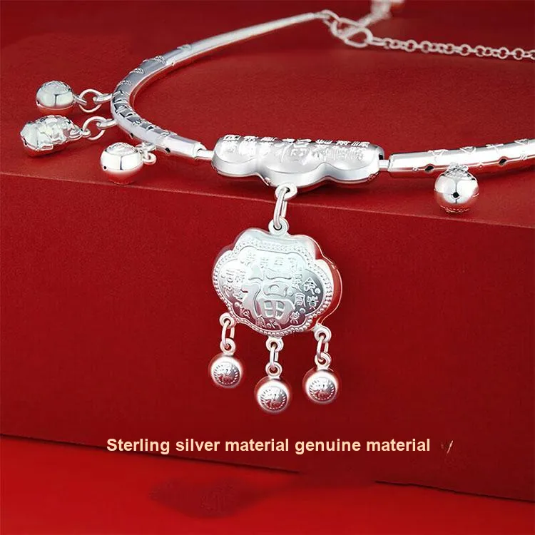 CHINA GOLD Sterling Silver 990 Necklaces Kids'-2