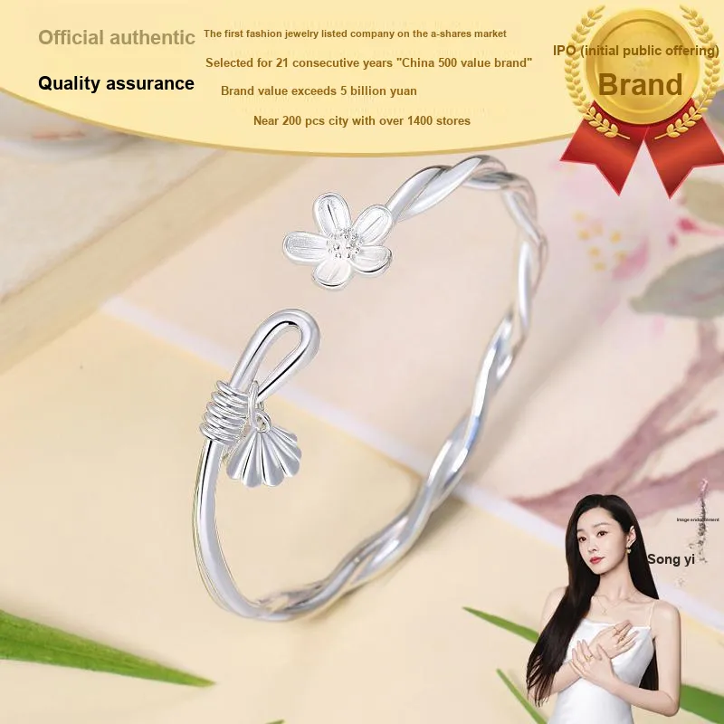 CHAOHONGJI Sterling Silver Sterling Silver Bangle Women's-2