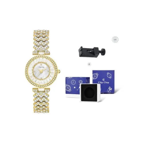 Clip Clop Кварцевый Movement Женские Часы 30MM Белый