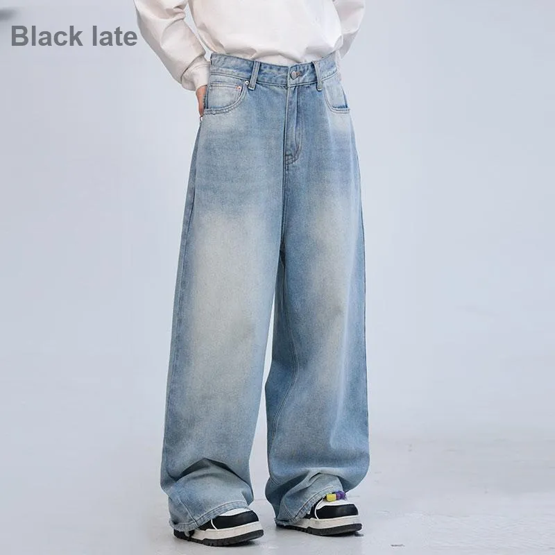 Black Late Jeans Unisex Light Blue-3