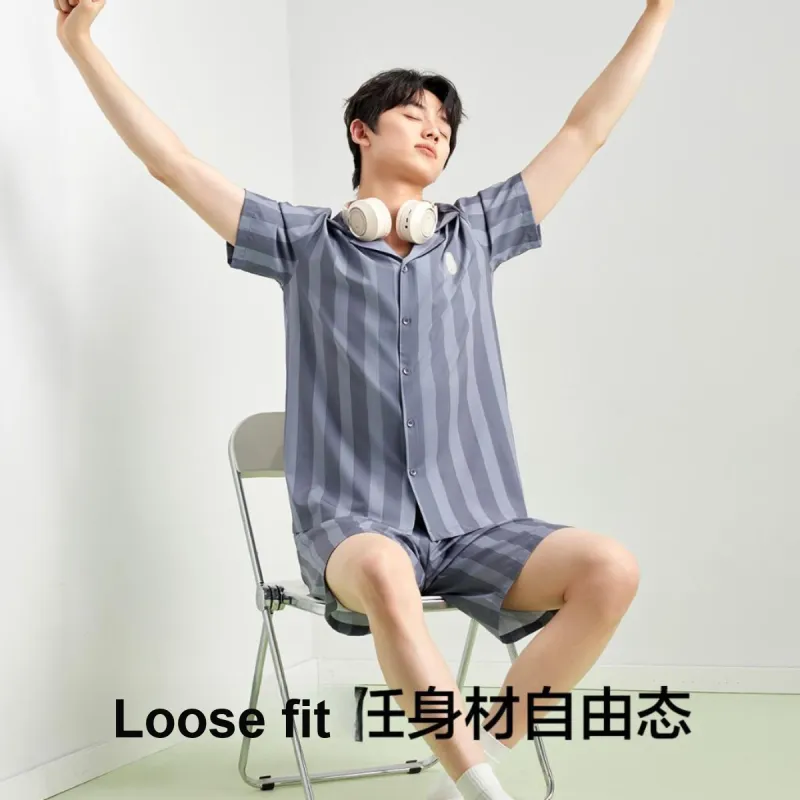 YOUKESHU Men Pajama Sets-3