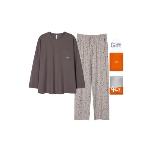 Удобный и освежающий комплект пижам женский сумка для покупок серый