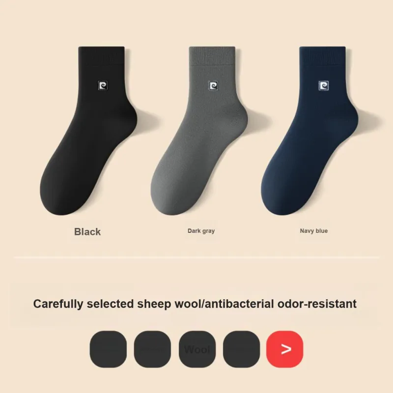 PIERRE CARDIN Mid Calf Socks Men's 3 Pack With Box Included-2