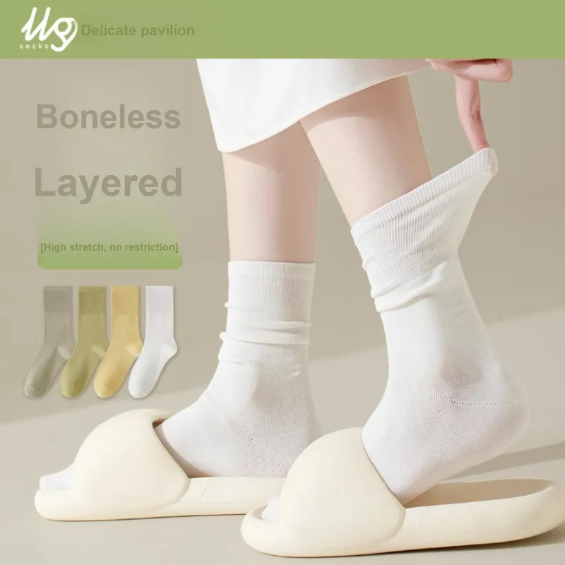 XXLLG Mid Calf Socks Women's 4 Pack-1