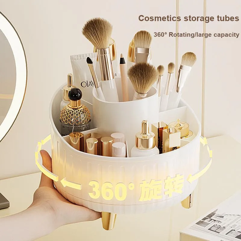 Future Maple Storage Box Make up Tools 360 Degrees Rotatable Organize Desktop Large Capacity-9