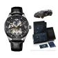 AL8607LK-B2[Limited Sports Car Clothing Sets]Black Case Black Dial Black Leather Strap