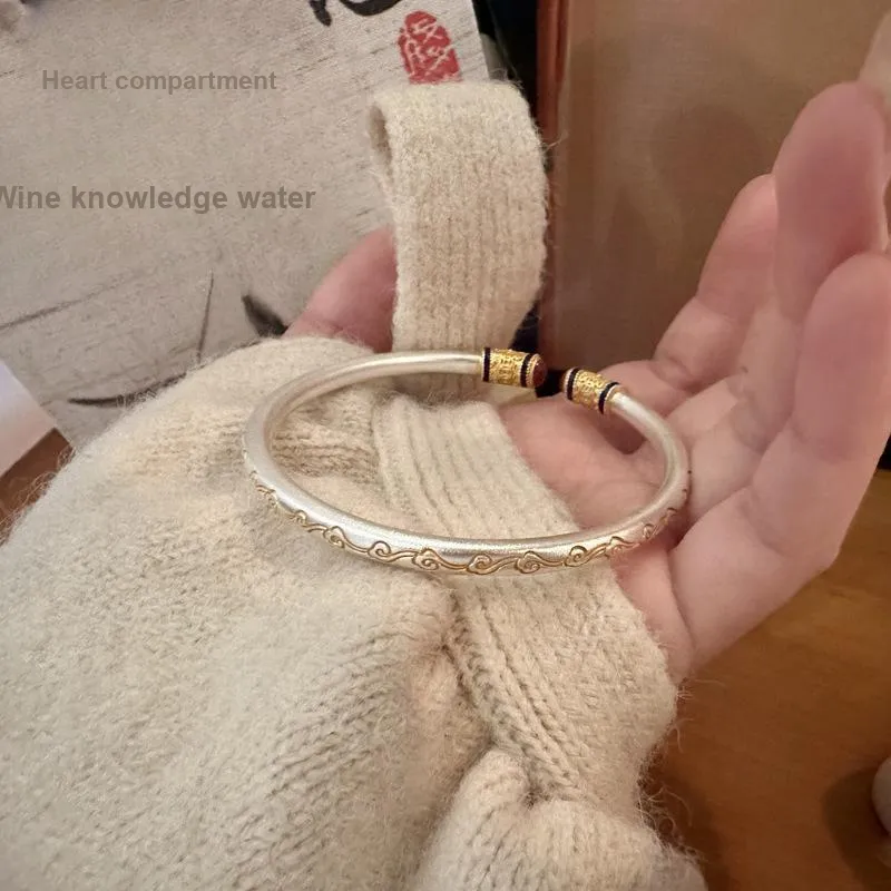 IWE 999 Fine Silver Bangles Women's-4