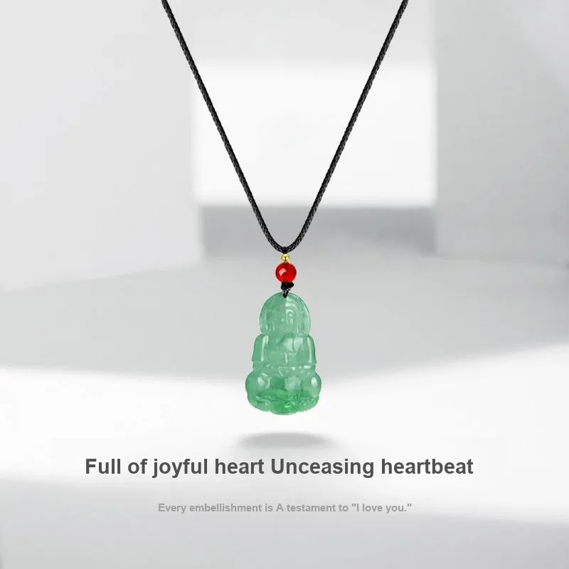 JUICY GRAPE African Emerald Jade Necklaces Unisex-2