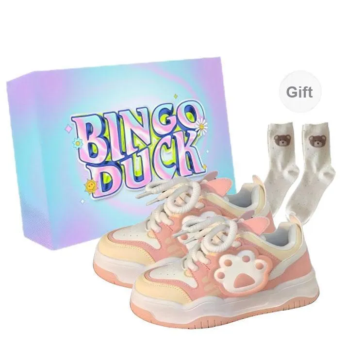 BINGO DUCK Skateboard Shoes Women's-17
