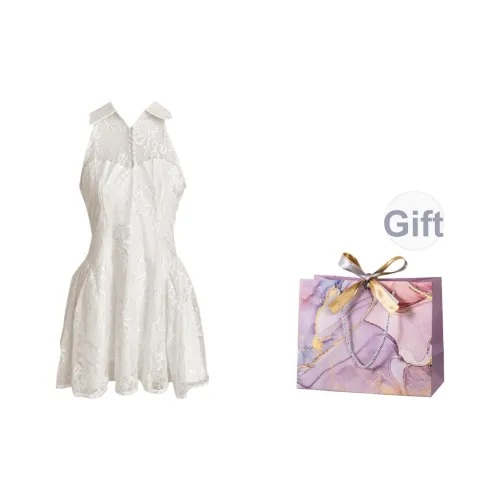 ONNFB Без рукавов Платье Женское Абрикосовое